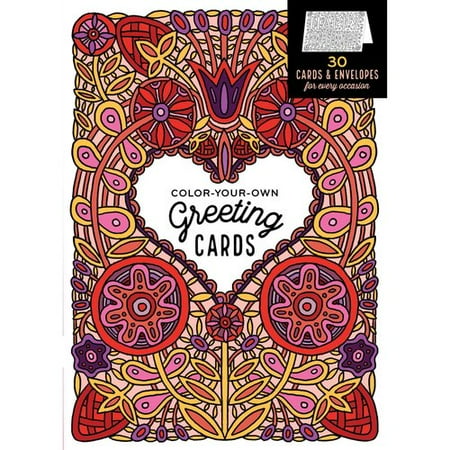 Color Your Own Greeting Cards 30 Cards Amp Envelopes For