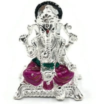 925 Sterling Silver Solid Ganesh idol (Figurine #45)