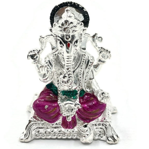 925 Sterling Silver Solid Ganesh idol (Figurine #45)