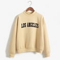 thumbnail image 4 of Bibifish Womens Sweatshirts LA Letter Printed Crewneck Long Sleeve Sweatshirts Spring Fall Casual Loose Fit Cute Pullover Tunic Tops, 4 of 4