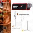 thumbnail image 4 of Royal Gourmet TS1601 Skewers for Grilling- 13" Long Flat BBQ Skewers with Push Bar- Shish Kabobs- Stainless Steel Skewer Sticks, 12 PCS, 4 of 10