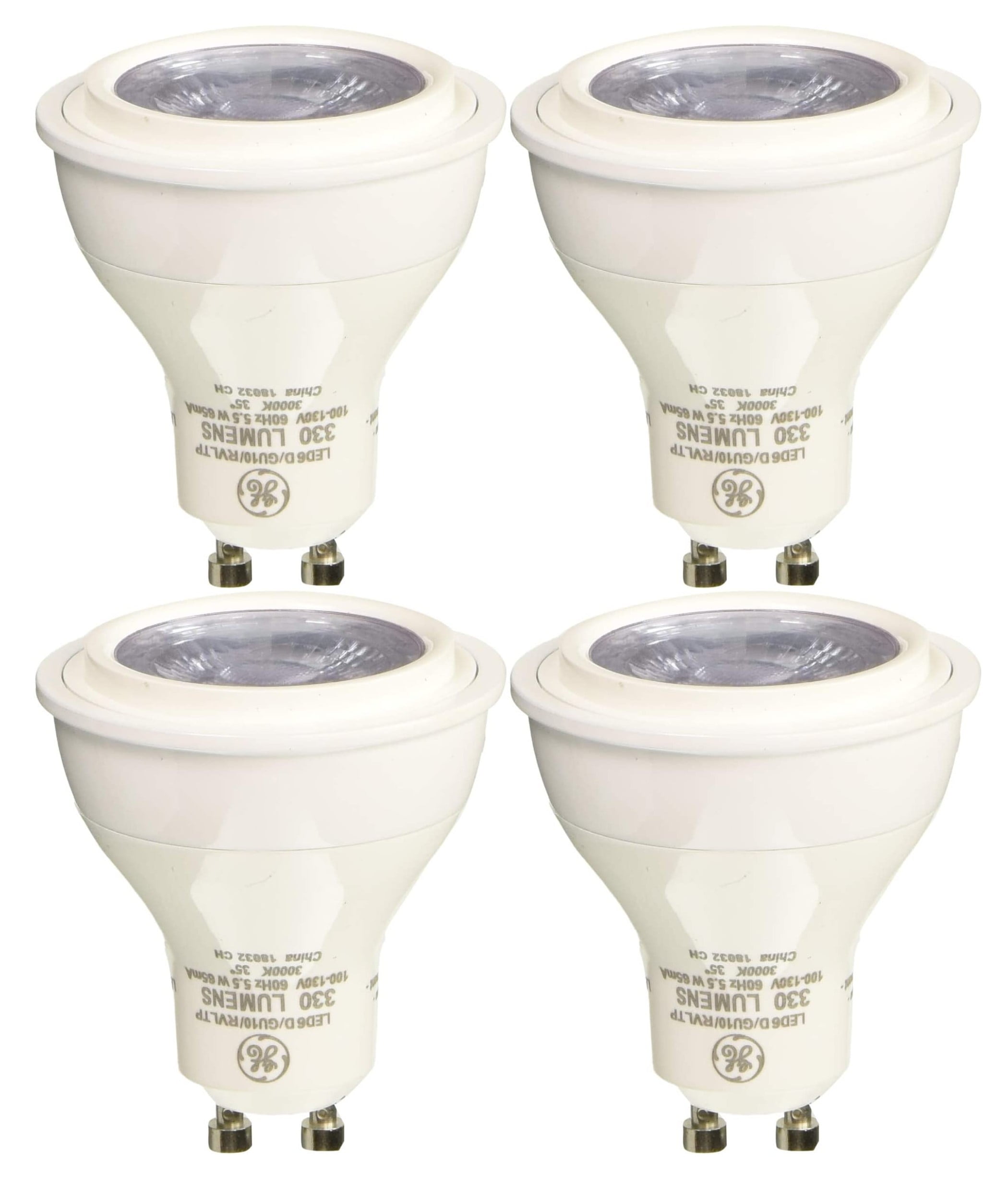 overschot adelaar Vergissing 4 bulbs) GE Lighting 35684 reveal LED 5.5-watt (50-watt Replacement), 330- lumen MR16 Light Bulb with GU10 Base - Walmart.com