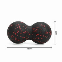 Double Massage Ball, Soft Large Lacrosse Massage Ball, Comfortable Yoga Tissue Massage Balls for Muscle Relaxation Fitness Massage Neck Shoulder, Useful Ergonomic Muscle Release Tool, 8x16cm