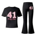 thumbnail image 6 of Gaexia Kids Lounge Set,Girls Casual Fashion Outfit With Bow Short Sleeve Top and Long Pants Playwear Comfy Daily Wear Toddler Kids Two Piece Fashion Clothes,9-10 Years, 6 of 6