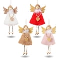 thumbnail image 2 of Billuyoard Paquete de 4 adornos navideños para árbol, ventana, puerta, muñecas DIY, adornos de ambiente de felpa, colgantes, centro comercial para el Kits de decoración para fiestas Billuyoard HA009028-00, 2 of 6