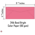 thumbnail image 6 of Light Pink #10 Business Color Mailing Envelopes | 4 1/8 X 9 ½ inches | 24lb Bond Bright Color Paper (90 GSM) | 50 Envelopes Per Pack, 6 of 6