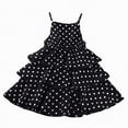 thumbnail image 3 of NIEWTR Robe de Jeu pour Fillette, Imprimé d'Étoiles, Vêtements d'Été, Sans Manches, Robes pour Enfants, Robe Décontractée de Plage (Noir, 8-9 Ans), 3 of 5