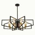 thumbnail image 2 of LovingAHome 8-Light Chandelier Lighting for Dining Room Living Room Adjustable Height Pendant Lighting, 2 of 7