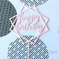 thumbnail image 2 of Square Happy Birthday Cake Topper Acrylic Insert Cake Card Cake Topper Cake Topper DIY Glitter Cupcake Smash Candle Stick, 2 of 8
