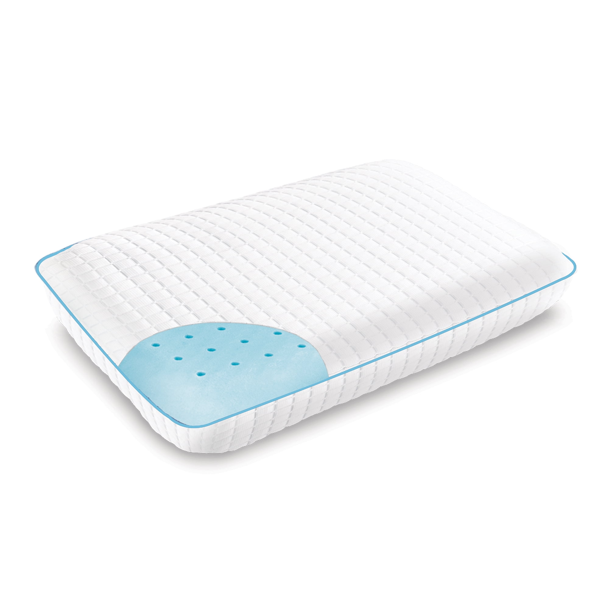 Dream Serenity Cooling Cover Ventilated Gel Memory Foam Pillow Queen