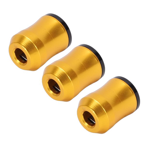 3 Uds Cabeza De Destornillador Anillos Magnéticos aleación De Aluminio Broca Eléctrica Tornillo Magnetizador Amarillo