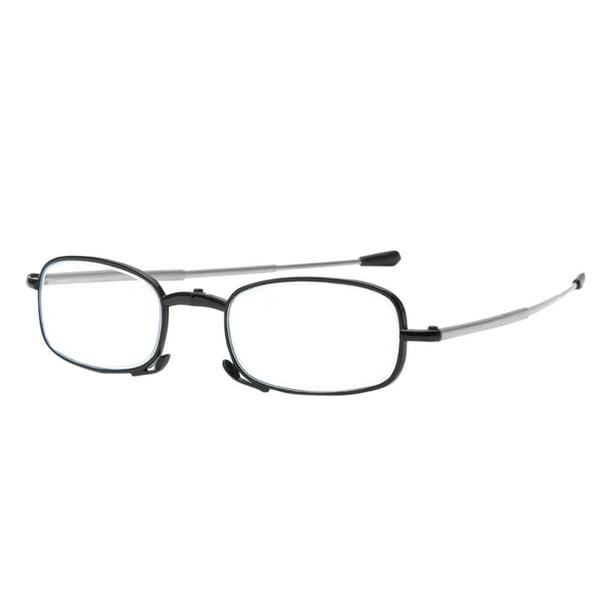 Gafas de lectura plegables y portátiles para hombre y mujer Gafas con antena Patas telescópicas Gafas de lectura con filtro de luz azul