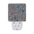 thumbnail image 5 of Yayeee LED Plug in Night Light for The Home with Auto Dusk to Dawn Light Sensors, 2 Pack, Doodle Pattern, 5 of 6