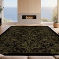 thumbnail image 2 of Design&I 6'x9' Ultra Soft Area Rug, Bamboo Sofa Snake Vintage Boho Damask Gothic Bird Motif Scroll None Fluffy Washable Non Shedding for Guest Room Bedroom Living Room, 2 of 7