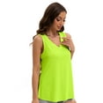 thumbnail image 5 of Womens V Neck Summer Tank Tops Trendy Casual Loose Fit Flowy Sleeveless Shirts, 5 of 6