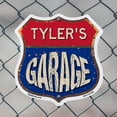 thumbnail image 4 of Tyler's Garage 6 inch X 6 inch Shield Shaped Commercial Grade Plastic Sign Weather Resistant, UV Protected To last, Gift for Dads and Uncles Classic Americana Crafted in the USA, 4 of 6