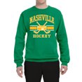 thumbnail image 2 of Wild Bobby City of Nashville Hockey Fantasy Fan Sports Unisex Crewneck Sweatshirt, Kelly, XX-Large, 2 of 5