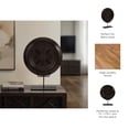 thumbnail image 5 of Boho Decorative Sculpture - Handcrafted Wood & Metal Artwork - Rustic Tabletop Accent for Home & Office - Stylish Living Room & Bedroom Decor - 24" Brown, 5 of 12