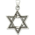 thumbnail image 4 of Sterling Silver Antiqued Star of David Pendant Material Primary - Precious Beautiful Enchanting An unforgettable keepsake to treasure forever, 4 of 4