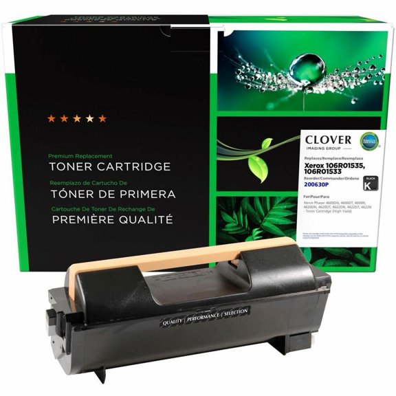 Remanufactured Clover Imaging High Yield Toner Cartridge for Xerox 106R01535