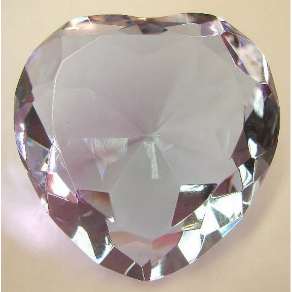 Heart Shape Purple Crystals