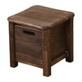 thumbnail image 1 of Taburete de almacenamiento de madera Taburete pequeño para el hogar Decoración Artesanía con forma redondeada 30cmx30cmx30cm, 1 of 9