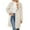 Beige, variant on Lovskoo 2024 Womens Faux Fur Coat Long Sleeve Winter Warm Notch Lapel Long Jacket Solid Color Overcoat Outwear With Pockets Black