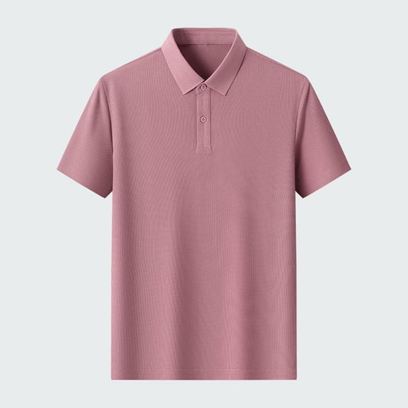 Chbgutlmr Shirts for Men Short Sleeve Turn down Collar Button T-Shirts Casual Loose Summer Basic Dailywear Tops