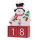 thumbnail image 1 of Toystoory Calendario de muñeco de nieve de madera, idea actual para entusiastas de la decoración navideña, decoración navideña reutilizable Kits de decoración para fiestas, 1 of 6