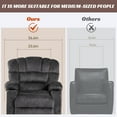 thumbnail image 4 of HOMYEDAMIC 23.6" Wide Recliner Chair Modern Ergonomic Single Sofa Recliners on Clearance 2 Cup Holders & Side Pocket Foam Filling Living Room Lounge, 4 of 8