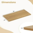 thumbnail image 3 of Costway 48" x 24" Whole Piece Table Top with Safe Rounded Corners for Home Office Desk DIY Natural, 3 of 9