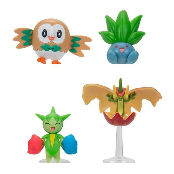Figuras Pokemon de Plástico con Diseño de Pokemon Multicolor 1 Pieza