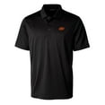 thumbnail image 2 of Men's Cutter & Buck Black Oklahoma State Cowboys Prospect Eco Textured Stretch Recycled Polo, 2 of 3
