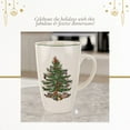 thumbnail image 5 of Spode Christmas Tree Latte Mug - 22 Oz Holiday Coffee Cup for Tea, Hot Cocoa, and More - Classic Green Banded Christmas Tree Design - Dishwasher & Microwave Safe Fine Earthenware Mug, 5 of 7