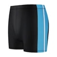 thumbnail image 2 of PBFRDSJ Color Block Swimwear Shorts for Mens UPF50+ Square Legs Swim Jammer Stretch Waisted Lift Breathable Trunks, 2 of 6