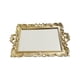 thumbnail image 1 of Bandeja de espejo decorativa, espejo de maquillaje Retro, espejo cosmético, espejo de pared de mesa dorado, espejo antiguo para dormitorio y baño, 1 of 9