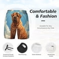 thumbnail image 3 of Daiia Sunshine Cloud Bulldog Mens Swim Trunks Swim Shorts Quick Dry Swim Shorts with Mesh Lining Pockets-XX-Large, 3 of 9