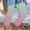 #478-Multicolor, variant on TaTaai Womens Solid Color Athletic Cropped Pants Elastic Waist Loose Soft Beach Capris For Summer Casual Wear