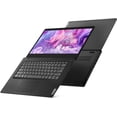 thumbnail image 3 of Lenovo Ideapad 3 14" HD Laptop, Intel Pentium Gold 6405U Processor, 8GB RAM, 256GB PCIe SSD, Intel UHD Graphics, Speakers, Webcam, WiFi, Bluetooth, Win 10 S, Black, with Hotface 32GB USB Card, 3 of 6