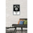 thumbnail image 2 of NBA Brooklyn Nets - Logo 21 Wall Poster, 14.725" x 22.375", Framed, 2 of 3