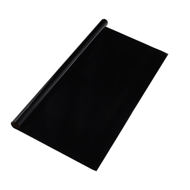 Película de Tinte para Ventanas de Carbono 1 Capa VLT 5% IRR 65% UVR 99% Negra 5ft x 24inch Película de Privacidad 2mil PET 1 Pc