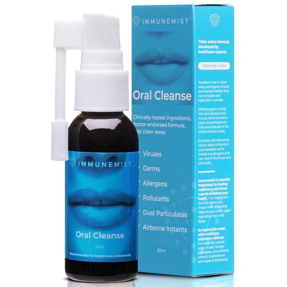 ImmuneMist Oral Cleanse - Cleanses 99.99% of Germs on Contact - up to 250 Doses