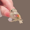thumbnail image 2 of BONZEUS Pearl & Rhinestone Animal Brooch Collection - Trendy Bird, Butterfly, Bee Lapel Pins for Women - Coat, Dress, Wedding & Party Gifts, 2 of 29