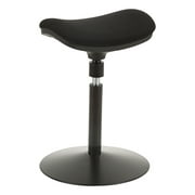 Sit-to-Stand Active Stool w/ Pivot Saddle Seat-Black