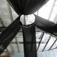 thumbnail image 2 of Balsa Circle Black 30 feet Premium Sheer Voile Ceiling Draping Panel Wedding Party Decorations, 2 of 6