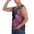 thumbnail image 3 of Fotbe Flower Bald Eagle Men's Camiseta sin Mangas Estampada para Hombres, Playera Casual para Gimnasio, Entrenamiento, Playa-Large, 3 of 7
