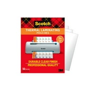 Scotch Thermal Laminating Pouches, 50 Count, 8.5in x 11in, 3 mil Thick
