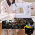 thumbnail image 4 of HELLHERO Santa Christmas Tree Sewing Machine Mat with Storage Cylinder Fabric Polyester Household Sewing Machines Mat Scratches Proof Storage, Christmas, 4 of 5