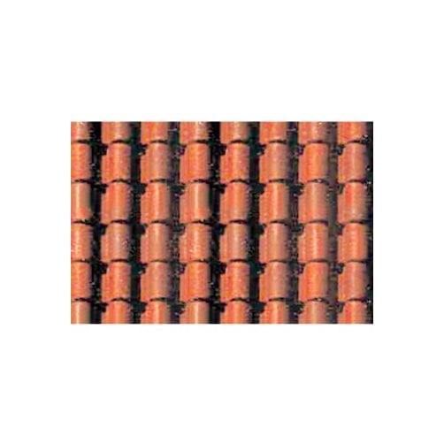 JTT Scenery Products 1:48 O-Scale Clay Tile Pattern Sheet 2/pk 97466 