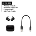thumbnail image 3 of Sony LinkBuds Open Truly Wireless Earbud Headphones with an Open-Ring Design for Ambient Sounds and Newly Developed Air Fitting Supporters, Black, 3 of 5
